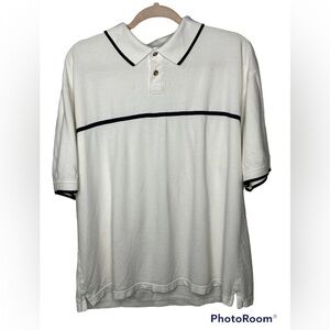 Seattle Cotton Works White Polo Shirt Sz XL